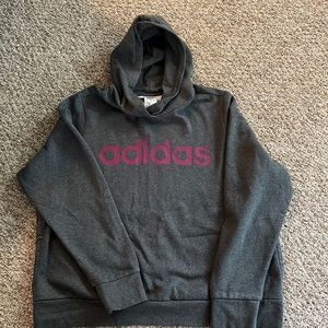 Adidas Womens Hoodie Dark Gray 2X/3X